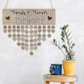 Pikkukuva 3 / 5: Family Birthday Board Plaque Tee itse riippuva puinen syntymäpäivämuistutuskalenteri A c