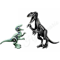 Pikkukuva 1 / 4: 2kpl Jurassic Dinosaur World Park Dinosaur Indoraptor Velociraptor Building Block Bricks City Assembly Lelut lapsille A