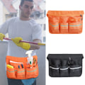 Miniatyrbillede 1 af 5: Haveværktøjsbælte-rengøringssæt Fanny Pack Justerbar havetaske Holdbart forklæde med lommer Orange