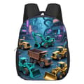Excavator School Bag for Kids, Preschool Backpack, Cartoon Cute Versatile Large Capacity Student Backpack E014