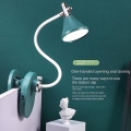 Miniatyrbillede 4 af 5: Skrivebordslampe Clip On Lamp, skrivebordslampe til hjemmekontor, 3 dæmpbar lysstyrke læselampe, Ring Light Light til sengegavl Computer Videoopkald (ualmindelig)