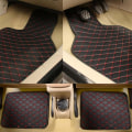 Pikkukuva 4 / 5: 4kpl Universal Auton lattiamatot Mattomatto vedenpitävä likaantumaton lattiamatot Great Wall M1 M2 M4 Hover H3 X200 Hover H6 - lattiamatot Red