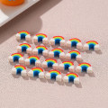 Miniatyrbillede 2 af 5: Ti stk Rainbow Bridge Eraser Børn Grundskoleelever Lær Eraser Speciel tegneserie Mini Rainbow Eraser
