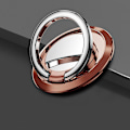 Pikkukuva 1 / 5: 360 pyörivä sormus matkapuhelimen pidikkeen jalusta kahva universal magneettikiinnityksellä puhelimen takatarra Pad Bracket Tarra| | Rose Gold