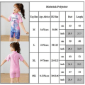 Miniatyrbild 5 av 5: 3-11 år flickor Kortärmad Elsa Badkläder One Piece Beachwear Pink 6-7 Years