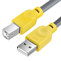 Pikkukuva 1 / 5: Usb Midi -kaapeli soittimille - 1,5 m/5 jalkaa, Usb A - Usb B