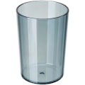 Miniatyrbillede 1 af 4: Plasttandbørstekop 300 ml, gennemskinnelig badeværelseskop, tandbørsteholder, drikkekop (blå)