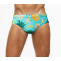 Miniatyrbild 1 av 2: Nya badbyxor för män med låg midja Badkläder Elastiska strandboxers A1 3XL