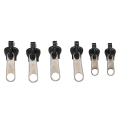 Miniatyrbillede 3 af 4: Universal lynlås Fix - Reparation erstatning lynlås redningsmiddel - 6 Pack (sort) - Til jakker, tasker, telte og mere
