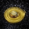 Miniatyrbilde 5 av 5: Harry Potter Fidget Spinner Magic Orb Angst Sensorisk Leke Finger Spinning Stress Relief Gaver Til Barn og Voksne Metal Restless Skrivebordsdekorasjon Gold