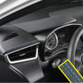 Miniatyrbild 1 av 5: Pu Läder Bilgjutning Självhäftande Trim Dekoration Linje Gör-det-själv Dashboard Fläta Strip Bilar Styling Dekal Biltillbehör Interiör| | Blue 200cm