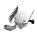 Miniatyrbillede 1 af 5: Til Yamaha Mt07 Mt-07 Fz07 2014-2020 2021 2022 Motorcykeltilbehør Cnc Styr Spejl Mobiltelefon Bracket Gps Stand Holder Mirror Silver