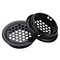 Miniatyrbillede 2 af 5: Rund ventilationsgitter skabs hulgitter 35mm 30 stk sort til badeværelsesskab garderobe sko