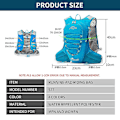 Miniatyrbillede 4 af 5: 12l Hydration Pack Rygsæk, Letvægts Vandrygsæk Med 2l Lækagesikker Hydration Blære Daypack For Mænd Kvinder, Løbe Hydration Vest Til Udendørs T blue