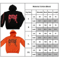 Miniatyrbillede 2 af 4: Revenge Kill Letter trykt Herre Jumper Hættetrøje Hættetrøje Sweatshirt Toppe Black M