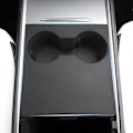 Miniatyrbilde 4 av 5: Tesla Model 3 Model Y Center Console Vannkoppmatte For Model3y Silikon Anti-Slip Vannkoppholder Tilbehør| |