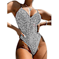 Pikkukuva 1 / 4: Naisten kimalteleva uimapuku Push Up -osainen uimapuku Sparkly Beachwear uimapuku Purple L