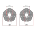 Pikkukuva 1 / 5: 2kpl Auton tuulilasinpyyhkijän reikä Suojakansi Pyyhin Pölytiivis Suojaus Cover Hiha Pölytiivis Auto Exterior Tarvikkeet| | Grey  2Pcs