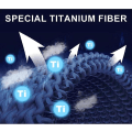 Miniatyrbillede 2 af 4: Far Infrarød Schorl Titanium Ion Heightening Booster Sokker, 2 par Ankel Compression Sok Orange and Black M