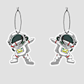 Pikkukuva 1 / 5: Suloinen sarjakuva Astronaut Hajuvesipala auton taustapeili Riippuva auton tuoksuosa Auton sisustustarvikkeet 2kpl|koristeet| C