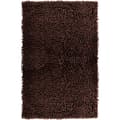 Badrumsmatta Chenille mörkbrun, fluffig badrumsmatta (50 x 80 cm) kaffe
