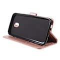 Miniatyrbillede 4 af 5: Imprint Pattern Pung Stand Telefon Cover Til Samsung Galaxy J3 (2017) EU Version/J3 Pro (2017)