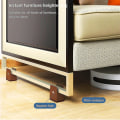 Miniatyrbilde 2 av 5: 4x Sengemøbler Risers 5/10cm Heavy Duty Justerbare Skrivebordsløfter Leg Extend-jie Brown 5cm