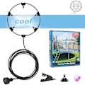 Miniatyrbild 5 av 5: Spray Mist Cooling Irrigation System, Spray Mist För Uteplats, Vattendimma System Bevattning, Vattendimma Kylning Med Dimmunstycken Och Trädgårdsslang, Spray