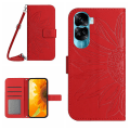 Miniatyrbild 1 av 5: Pu- cover till Honor 90 Lite 5g / X50i 5g, phone case med axelrem Red