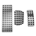 Miniatyrbild 1 av 5: 1 Set Silver Car Brake Pedal Pad Rostfritt Stål Biltillbehör, För Amg AB Cla Gla Ml Gl R W176