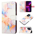 Miniatyrbillede 1 af 5: Taske til Oppo Find X5 Pro Cover Wallet Marmor Magnetic Læder Taske C3