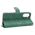 Miniatyrbild 3 av 5: För Zte Blade V40 Design Anti-drop Tpu+pu Läder Phone case Stativ Plånbok Skin-touch Feeling Cover Green