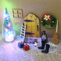 Miniatyrbild 1 av 9: Jul Miniatyr Gnome Set Jul Dollhouse Tillbehör Miniatyr Dollhouse Möbler Mini House Luminous Ornament