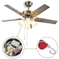 Miniatyrbillede 2 af 5: 30w loftsventilator med integreret lys E27 fjernbetjent loftbelysning Soveværelse Stue Switch Contr
