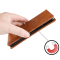 Miniatyrbillede 4 af 5: Til Motorola Edge 30 Neo 5g Magnetisk automatisk lukning Retro Pu Læder Pung Etui Aftryk Mønster Telefon Stand Beskyttelsescover Brown