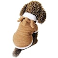 Miniatyrbillede 3 af 5: Hvalpe Hunde Kat Jule Rensdyr Kostumer, Funny Pet Cosplay Kjole, Varm Fleece Hættetrøje Frakke Tøj, Jumpsuit Outfit Beklædning