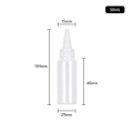 Miniatyrbilde 1 av 5: 5/10/20/30/50/60/80/100/120/150/200/250 ml plastikkpresse dråpeflasker Klar skarp munn 30ml