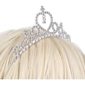 Miniatyrbild 3 av 5: 3 st Rhinestone Princess Crown Pannband Hårbyglar Bröllopshårband Tiara Party Huvudbonader
