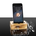 Miniatyrbilde 4 av 5: Mobiltelefon Høyttaler Tre Holder Lydforsterker Bracket Desktop Stand For Iphone Samsung
