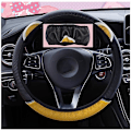 Miniatyrbild 1 av 5: Söt Tecknad Katt Öron Cover För Kvinnor Universal Bil-styling Rattskydd Autodekoration Tillbehör - Rattskydd Yellow