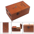 Miniatyrbillede 2 af 5: Pxcl Useless Box Boring Box Fødselsdagsgave Nyhedslegetøj Wooden light colour - no logo