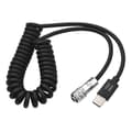 Miniatyrbillede 1 af 5: Andoer USB-C strømkabel erstatning til Blackmagic Pocket Cinema Camera BMPCC 4K/6K til USB Type-C spiralkabel