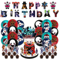 Pikkukuva 2 / 5: Fnaf Freddy Game Juhlakoristeilmapallot Midnight Bear Syntymäpäiväbanneri Kakun koristelukortti 12-inch balloons*20 pcs