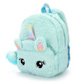 Miniatyrbild 3 av 5: Plysch Unicorn Ryggsäck Fluffig Unicorn Skolväska Baby Barn Skolväska Dubbel Axelväska För Dagis Flicka Pojke Vit