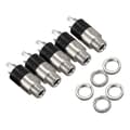 5PCS 3,5 mm stereojack panelmonteringskontakt utgåva 0627