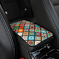 Miniatyrbild 3 av 5: Cover Universal Läder Etnisk stil Print Vattentät halkfri förvaringsbox Pad Auto Styling Interiörtillbehör - Armstöd Gray