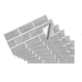 Pikkukuva 6 / 7: Paketti, jossa 6 laattatarraa 15 x 30 cm, seinätarrat itseliimautuva laatta itseliimautuva laattakalvo PVC-laatta kylpyhuone keittiö taustaseinä