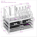 Miniatyrbillede 3 af 4: Makeup Opbevaring Make Up Organizer Kosmetisk Opbevaringsskuffe Akryl Gennemsigtig