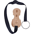 Miniatyrbild 4 av 5: Massivt trä Cello Endpin Stöd Halkfri propp Ankare Celloformad skärm 3-håls stativ i naturträ