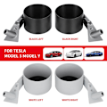 Miniatyrbillede 2 af 5: Bilkopholder til Tesla Model 3 Tesla Model Y Automobil Vandkopholder Køretøjsopbevaringsboks Flaskeholder Interiørtilbehør - Drikkeholdere Left and Right